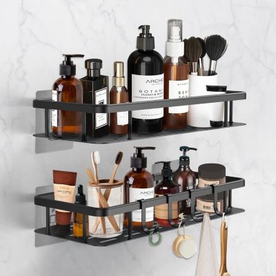 Lot 2 étagères De Douche Sans Perçage - Paniers Organisateur Salle De Bain Adhésifs