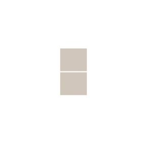 Lot de 2 façades tiroir Palma Innovo beige cachemire L. 40 cm x H. 34 cm