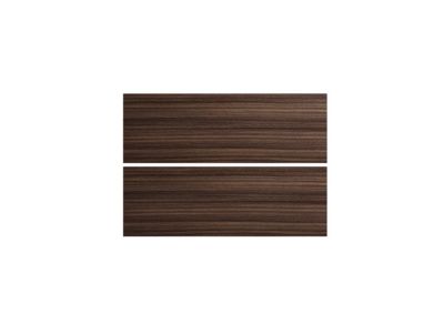 Lot de 2 façades tiroir Palma Innovo effet bois sombre L. 100 cm x H. 34 cm