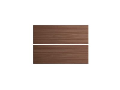 Lot de 2 façades tiroir Palma Innovo effet noyer L. 100 cm x H. 34 cm