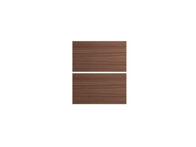 Lot de 2 façades tiroir Palma Innovo effet noyer L. 60 cm x H. 34 cm