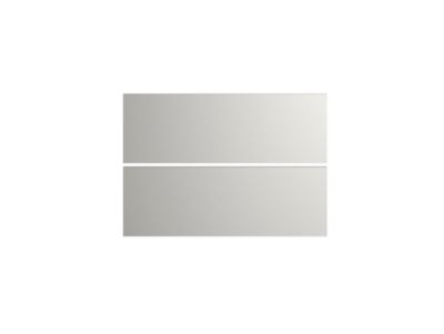 Lot de 2 façades tiroir Palma Innovo gris nuage L. 100 cm x H. 34 cm