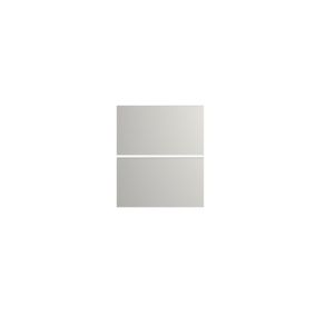 Lot de 2 façades tiroir Palma Innovo gris nuage L. 60 cm x H. 34 cm