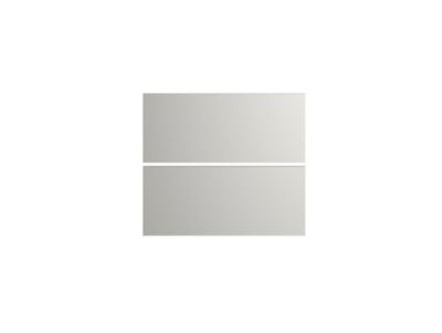 Lot de 2 façades tiroir Palma Innovo gris nuage L. 80 cm x H. 34 cm