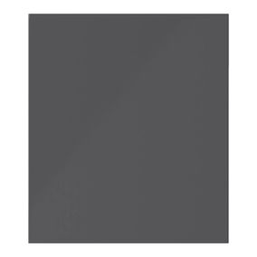 Lot de 2 façades tiroir Stevia gris anthracite brillant L. 30 cm x H. 34 cm Caraway Innovo GoodHome