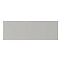 Lot de 2 façades tiroir Stevia gris clair mat L. 100 cm x H. 34 cm Caraway Innovo GoodHome