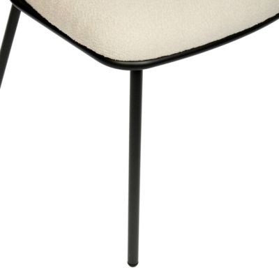 Lot de 2 fauteuils Alba en Tissu Blanc L58xP54xH79 cm - Atmosphera Créateur d'intérieur
