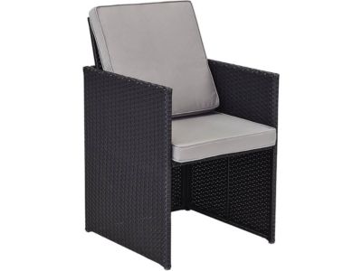 Lot de 2 fauteuils Chicago  "Atlanta"  Noir