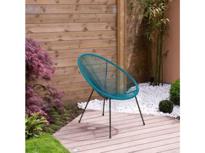 Lot de 2 fauteuils de jardin "Ania"  Bleu clair