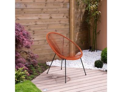 Lot de 2 fauteuils de jardin "Ania"  Rouge