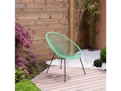 Lot de 2 fauteuils de jardin "Ania"  Vert