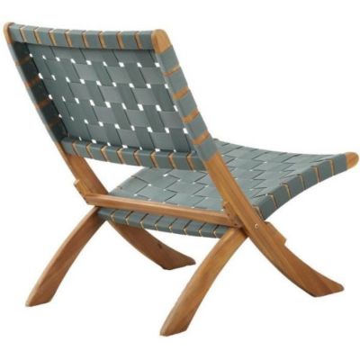 Lot de 2 fauteuils de jardin VERONE en bois d'acacia FSC et corde - coloris vert