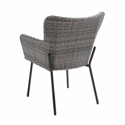 Lot de 2 fauteuils de terrasse rond en osier  Oviala