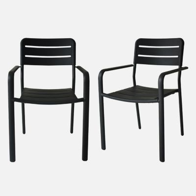 Lot de 2 fauteuils MEMPHIS 62x57x90cm (8kg)