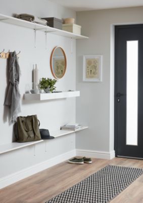 Lot de 2 fixations invisibles pour étagère Kasper L. 6 cm doré
