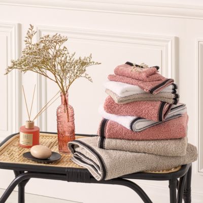Lot de 2 gants de toilette "Joia" blanc 15x21cm - Atmosphera Créateur d'intérieur