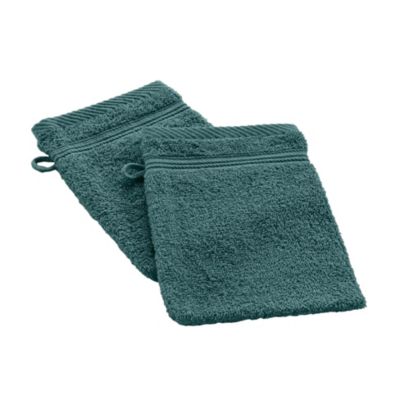 Lot de 2 Gants de toilette Tendresse uni en coton