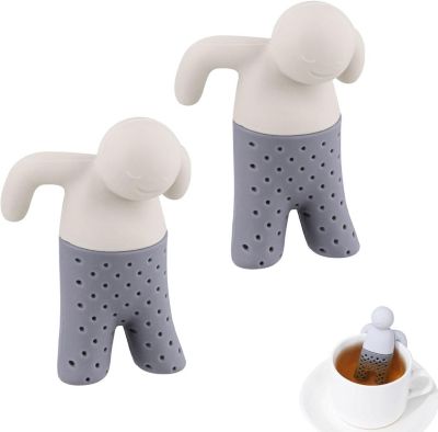 Lot de 2 infuseurs à thé bonhomme en silicone