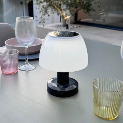 Lot de 2 Lampe de table solaire LUMINA Blanc Plastique H13.5 cm