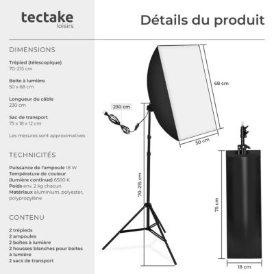 Lampes Studio Photo - Éclairage Continu, Marque Générique, Occasion, état Fonctionnel