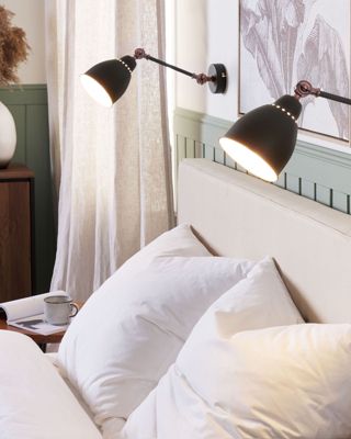 Lot de 2 lampes murales MISSISSIPPI Gris graphite Métal Réglable