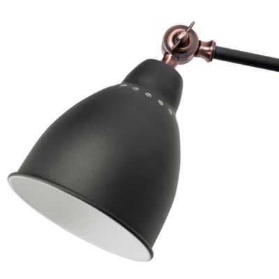 Lot de 2 lampes murales MISSISSIPPI Gris graphite Métal Réglable