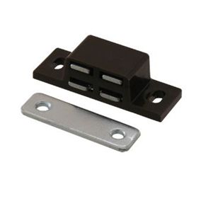 Lot de 2 loqueteaux Marron 4 kg entraxe 34mm Diall