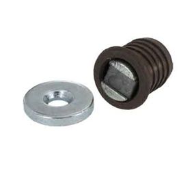 Lot de 2 loqueteaux Marron 4kg à encastrer Diall