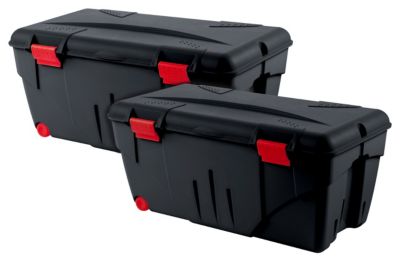 Lot De 2 Malles Totem 140L - Coffres De Rangement Robusta à Grande Capacité