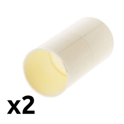 Lot de 2 manchons IRL diamètre 25mm - Blanc - Zenitech