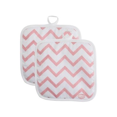 Lot de 2 maniques 20/20 cm en coton avec 2 ustensiles Dr Oetker Baker Edition