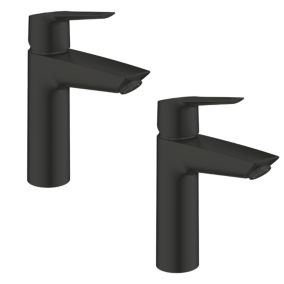 Lot de 2 mitigeurs lavabo GROHE Start noir M