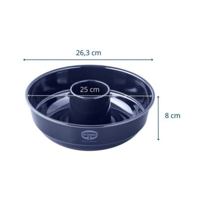 Lot de 2 moules à gâteaux 26,3/26,3 cm en acier Dr Oetker Back-Liebe
