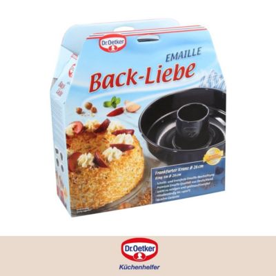 Lot de 2 moules à gâteaux 26,3/26,3 cm en acier Dr Oetker Back-Liebe