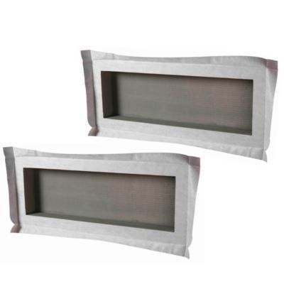 Lot de 2 niches à carreler étanches - formats intérieurs 80 x 30 cm - 9 cm de profondeur