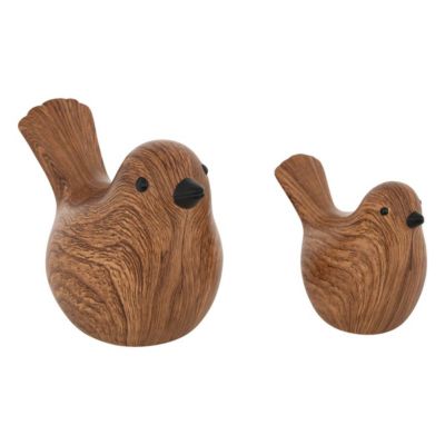 Lot de 2 oiseaux Family corner céramique - Atmosphera
