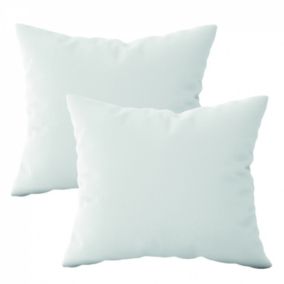 Lot de 2 oreillers, coussins de garnissage - 50 x 50 cm - Blanc - Vivezen