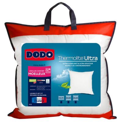 Lot de 2 oreillers Maxiconfort Thermolite ultra "DODO" - 60 x 60 cm - 60 x 60 cm -
