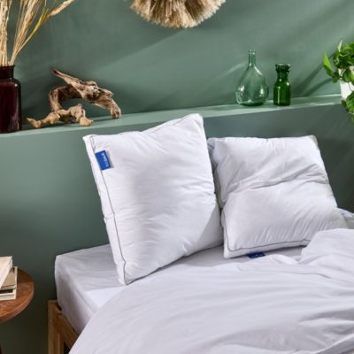 Lot de 2 oreillers Souple 65x65cm SENSATION DUVET PREMIUM Gonflant