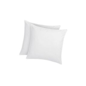 Lot de 2 oreillers traitement anti-acariens naturel Greencare - 60 x 60 cm - 550 gr - Blanc - coton - AZYLIA