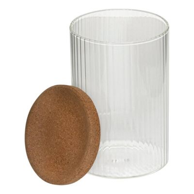 Lot de 2 organiseurs en verre avec support liège - 5five