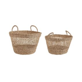 Lot de 2 paniers AROWANA Herbier marin Naturel