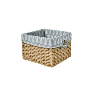 Lot de 2 paniers de rangement petit et grand 25x25cm