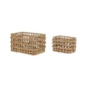 Lot de 2 paniers DIAN Osier Naturel