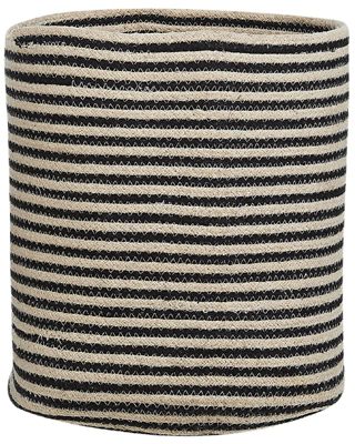 Lot de 2 paniers YERKOY Coton Noir