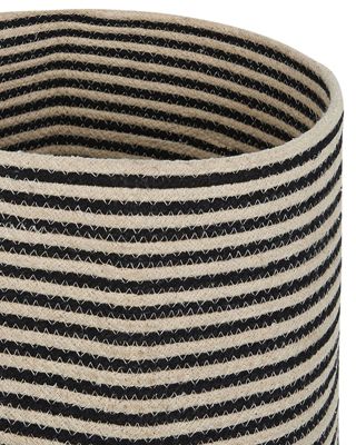 Lot de 2 paniers YERKOY Coton Noir