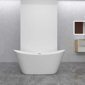 Lot de 2 panneaux muraux de douche Blanc en aluminium avec 1 profilés, L40xL100xH210 cm ,protection murale,antimoisissure