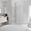Lot de 2 panneaux muraux de salle de bains l.100x255 cm, décor blanc structuré, Schulte DécoDesign