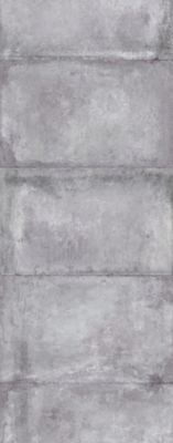 Lot de 2 panneaux muraux de salle de bains l.100x255 cm, décor gris antico, Schulte DécoDesign