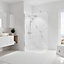Lot de 2 panneaux muraux salle de bains 100 x 210 cm, marbre de carrare brillant, Schulte Décodesign Brio